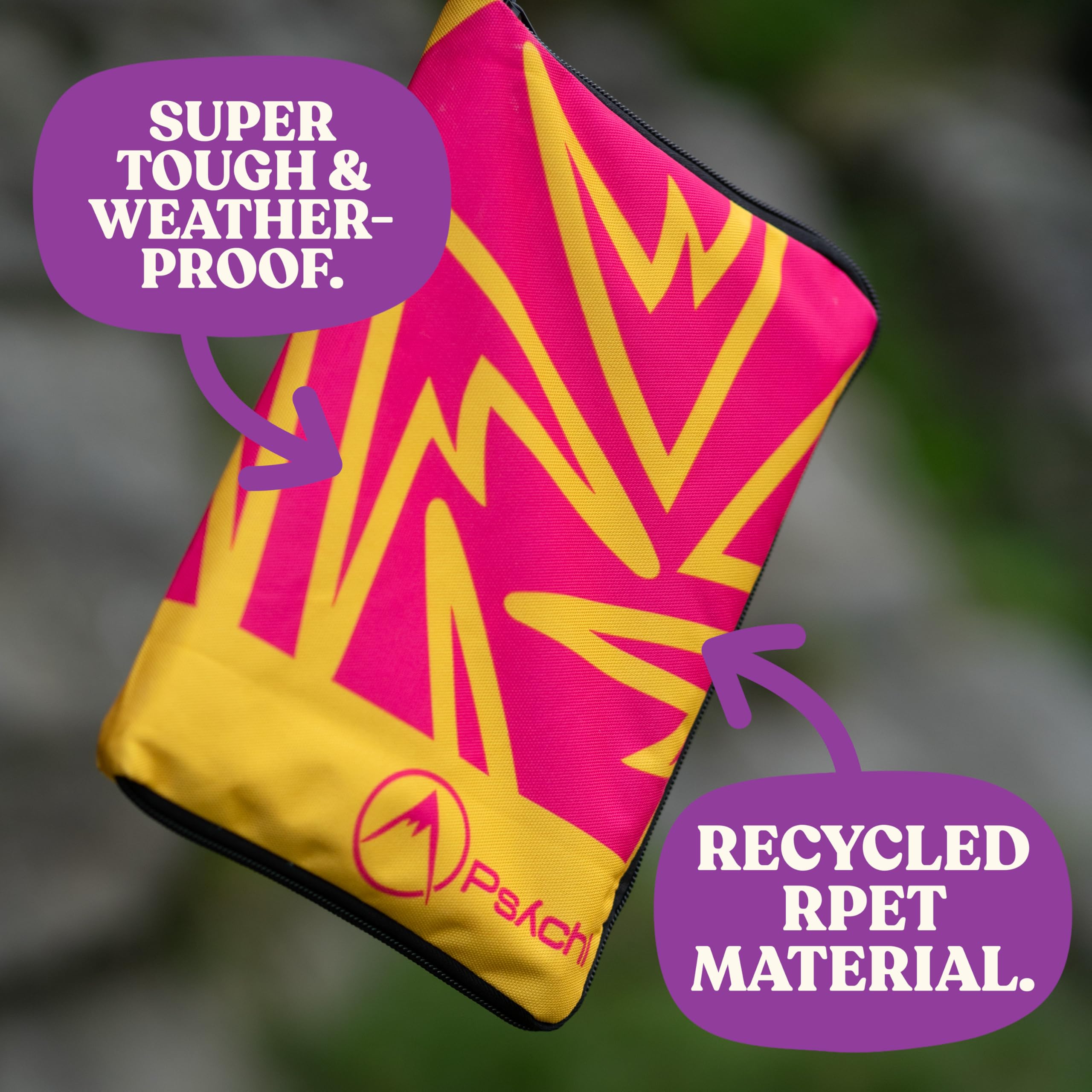 Psychi Climbing Guidebook Tasche für Boulder- und Bergsteigerführer, Grün