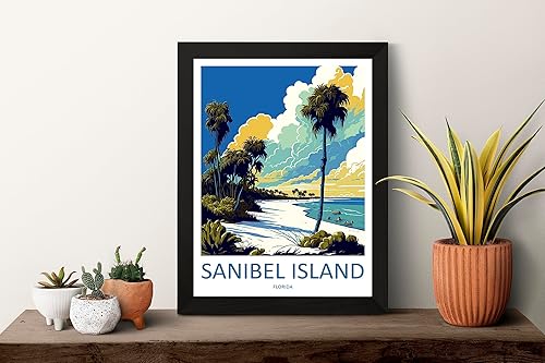 Miniatura 2 de Isla de Sanibel - Arte de pared para colgar en la pared de la isla de Sanibel, decoración del hogar, isla de Sanibel, amantes del arte de Florida,