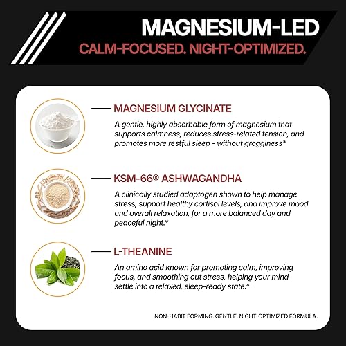 Miniatura 6 de DLNIA Gomitas de cortisol con glicinato de magnesio, Ashwagandha, 120 unidades