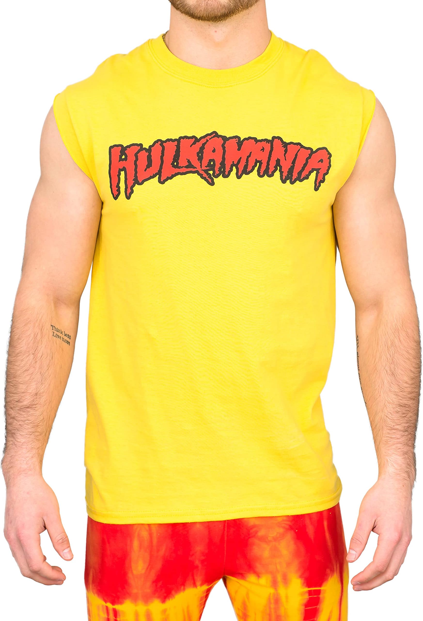 Wrestler Hogan Sleeveless T-shirt Gold [Apparel] Size: X-Large