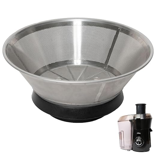 IMPRESA Replacement Juicer Blade Only Compatible with the Hamilton Beach Juicer Machine 67601A - 6in x 2.75in Stainless Steel Blade & Mesh Bowl - Tool-Free Install & Dishwasher Safe