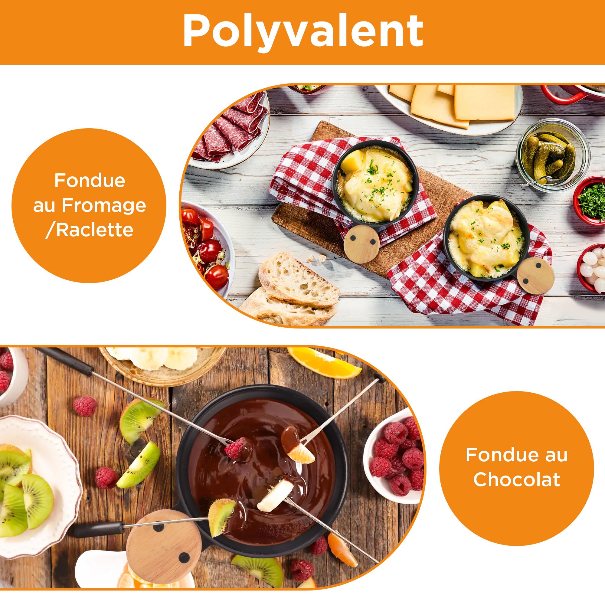 ipow Lot de 4 Appareil Raclette Bougie à Revêtement Antiadhésif,Poêlon Raclette Individuelle de Fusion Rapide sans Fil pour Fromage Fondu Chocolat Oeuf Frit à Table,dans Jardin,en Camping,4 Spatules