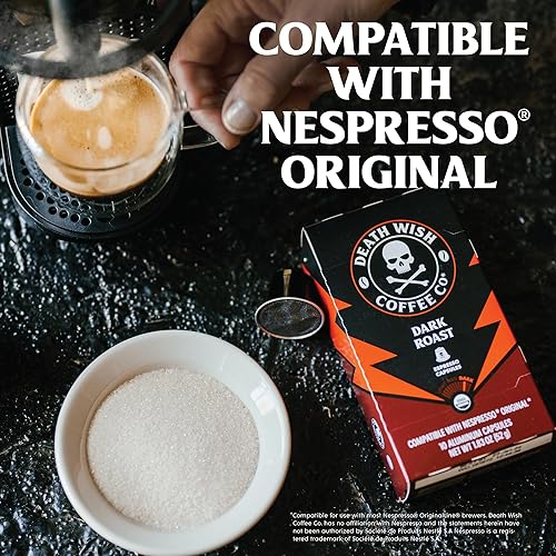 Miniatura 2 de Death Wish Coffee, cápsulas de café expreso tostado oscuro, compatibles con máquinas originales Nespresso (30 unidades)