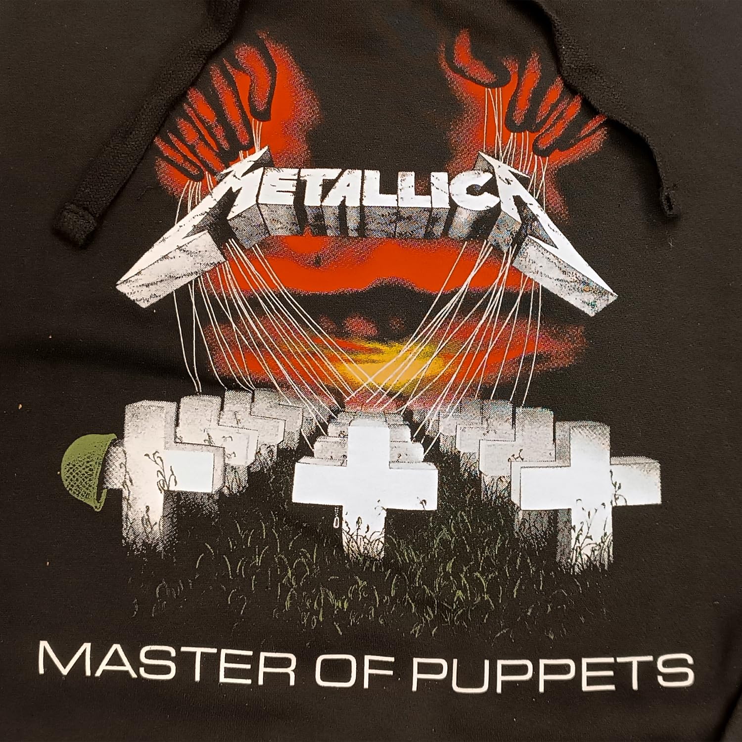 Metallica Felpa Ufficiale. Felpa con Cappuccio Unisex in Cotone. vestibilità Regular per Uomo e Donna