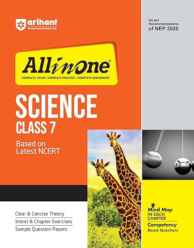 Arihant All In One Science Class 7 Based On Latest NCERT For CBSE Exams 2025 | Mind map in each chapter | Clear &amp; Concise Theory | Intext &amp; Chapter Exercises | Sample Question Papers