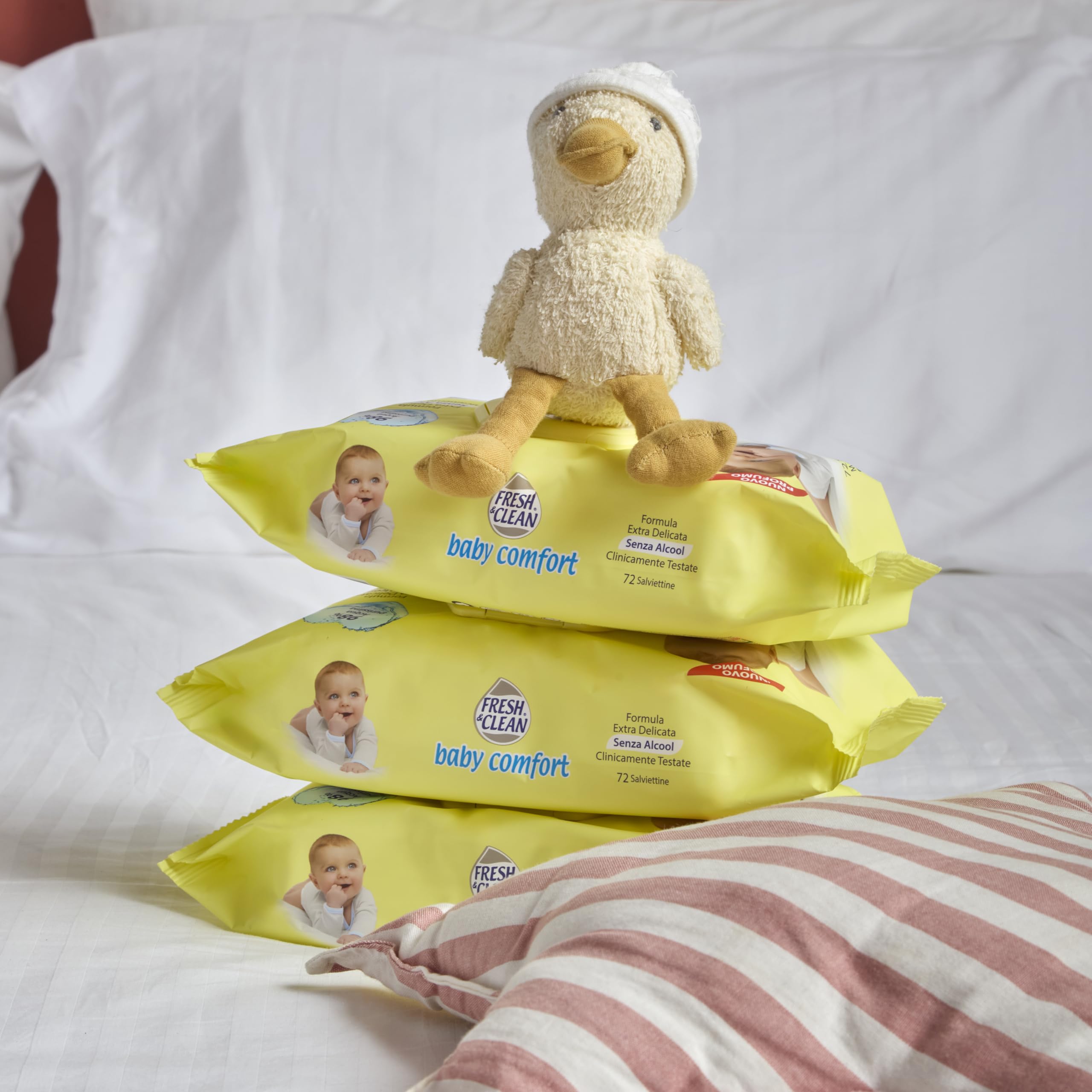 Baby Comfort Salviettine per Neonato Extra Delicate Senza Alcool 72 pezzi