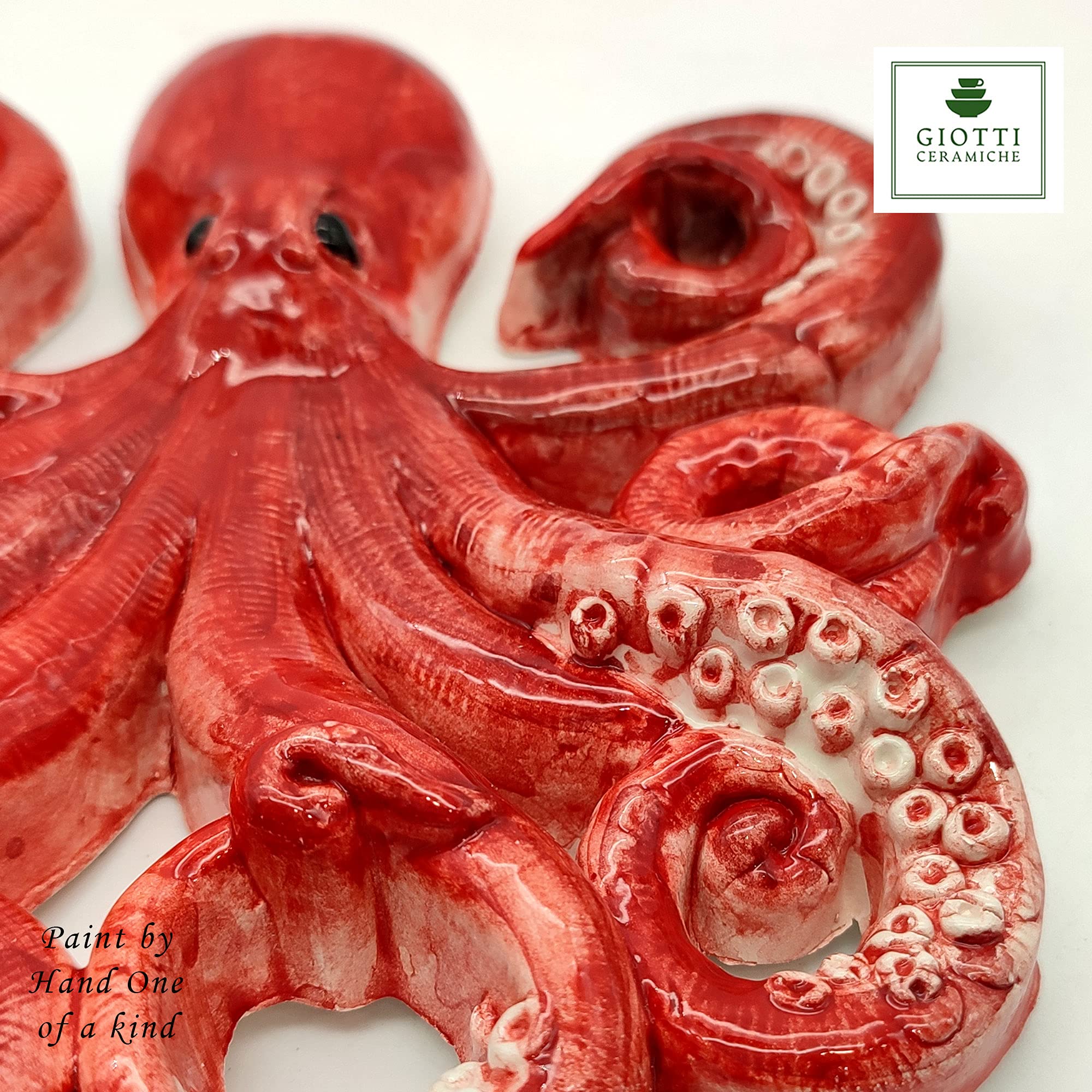 Amazon.com: Wall hanging ceramic Octopus decor - Made in Italy