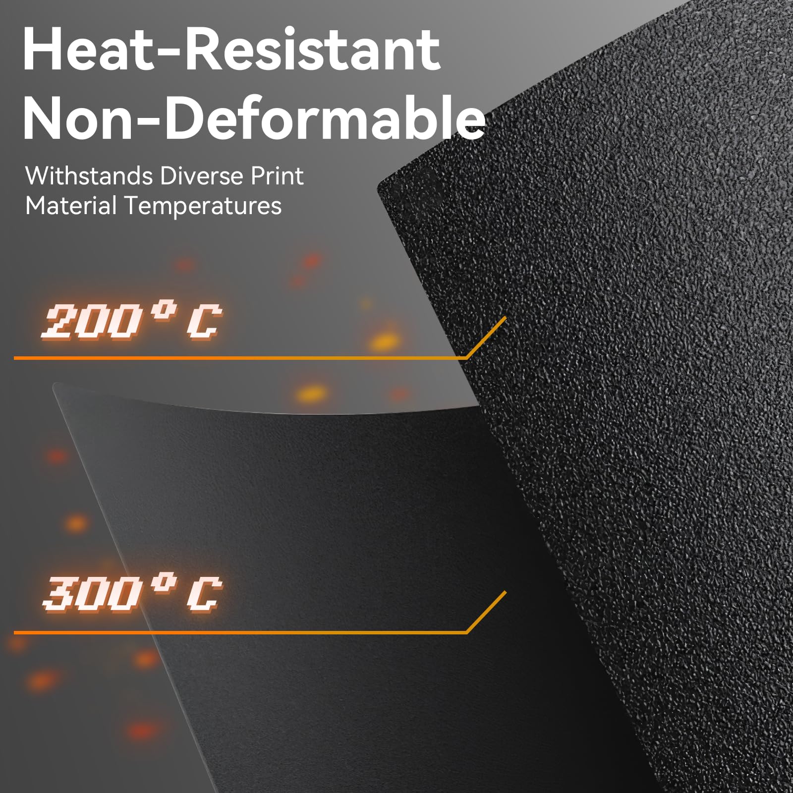 UniTak3D Centauri Carbon Build Plate 260 x 271 mm Double Sided Smooth+Textured Heated Bed Flexible Removable Spring Bed Plate Compatible with Elegoo Centauri Carbon 3D Printer