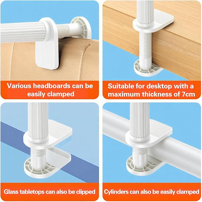 Soporte de Cuello de Ganso para Tablet, Brazo Largo Flexible con Pinza miniatura 8