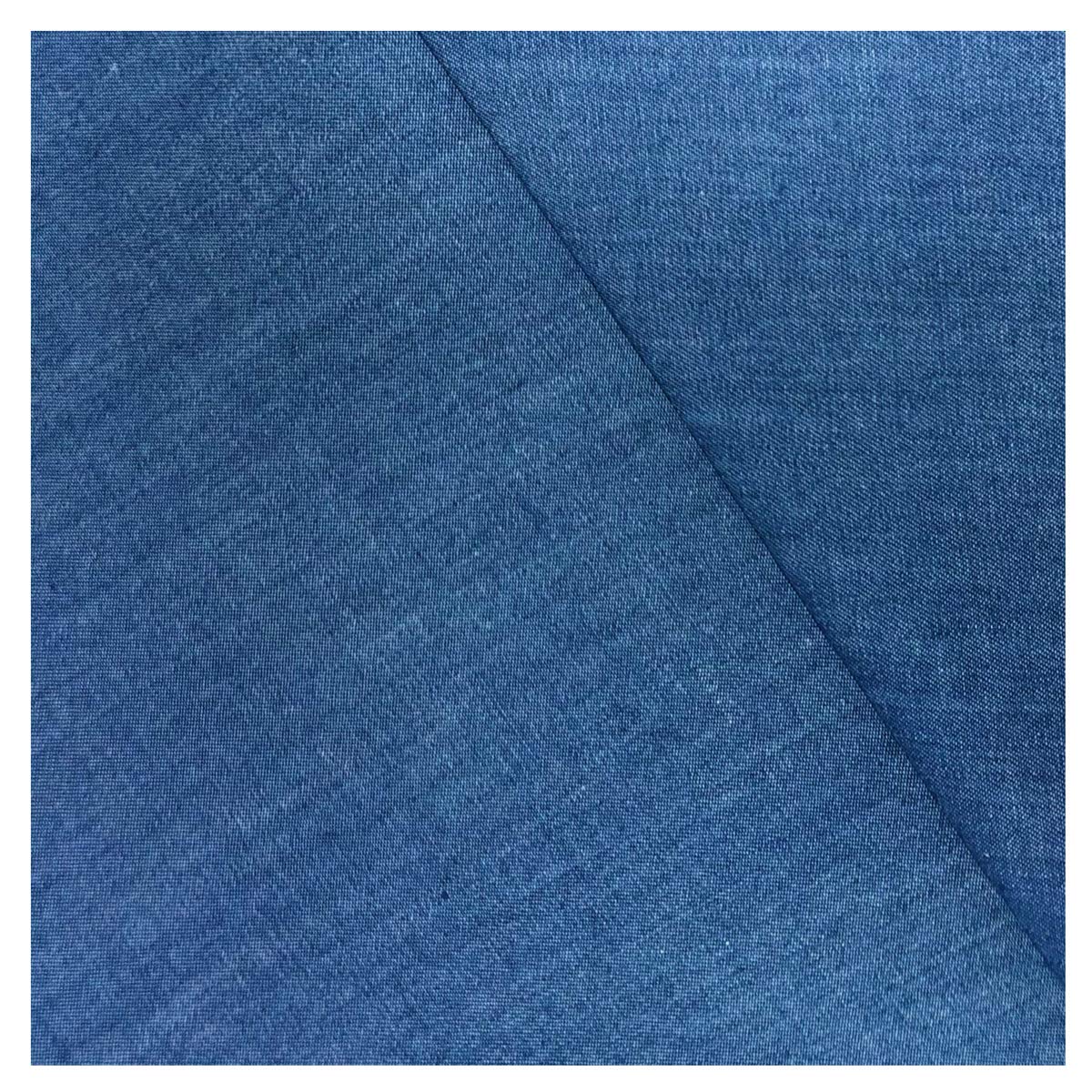Nakan Medium Blue Washed Denim Fabric 150Cm 59'' Wide 100% Cotton Lightweight Dress Fabric For Clothing, Sewing Diy Crafts, Non-Stretch(Color:medium Blue)
