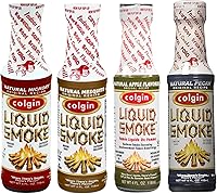 Vista 1 de Colgin Liquid Smoke Bundle – Hickory, Mesquite, Apple, & Pecan Flavors (4 oz each) for Home Cooks and BBQ Enthusiasts Assorted Organic Liquid
