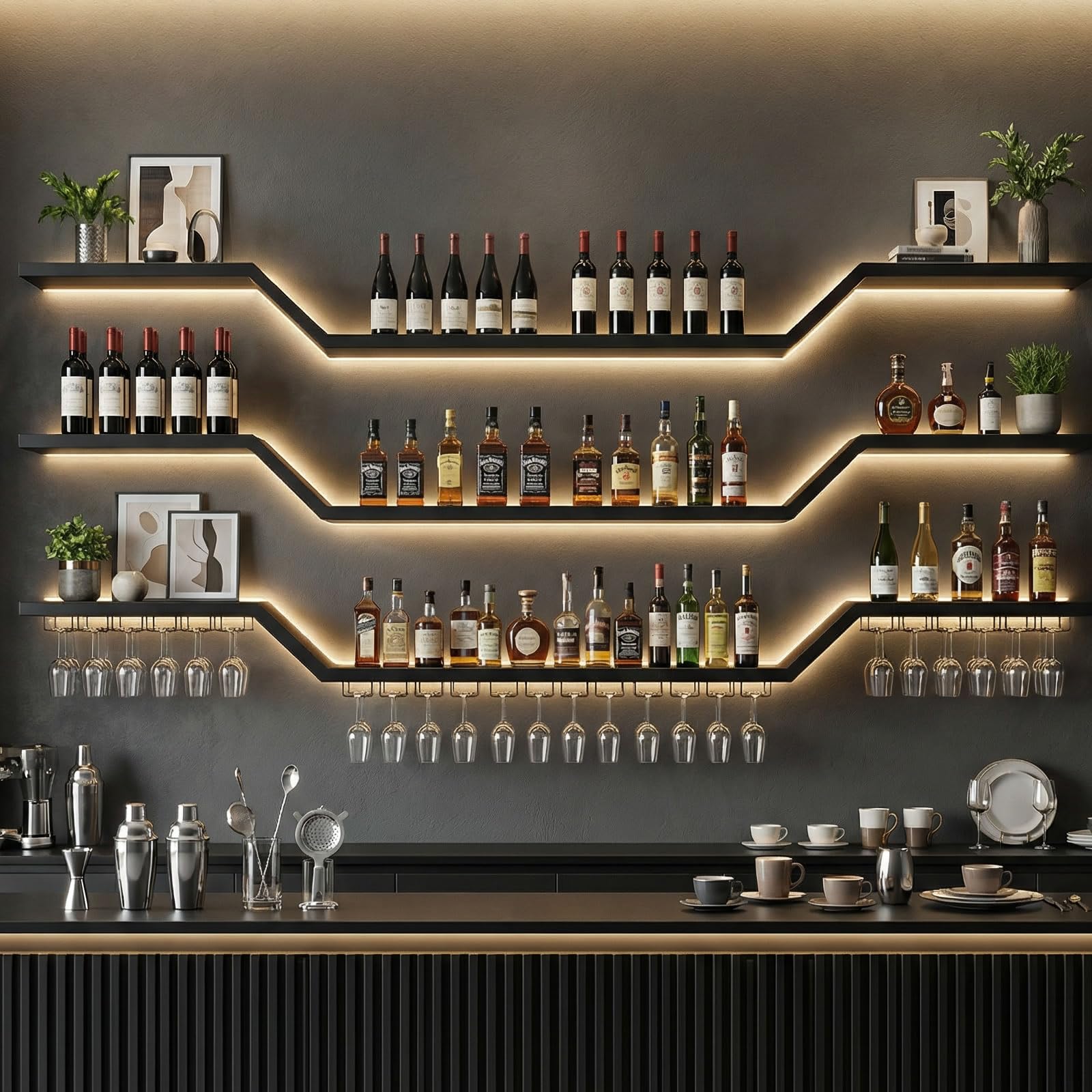 Photo 1 of XcyUktp Modern Wine Rack Wall Mounted