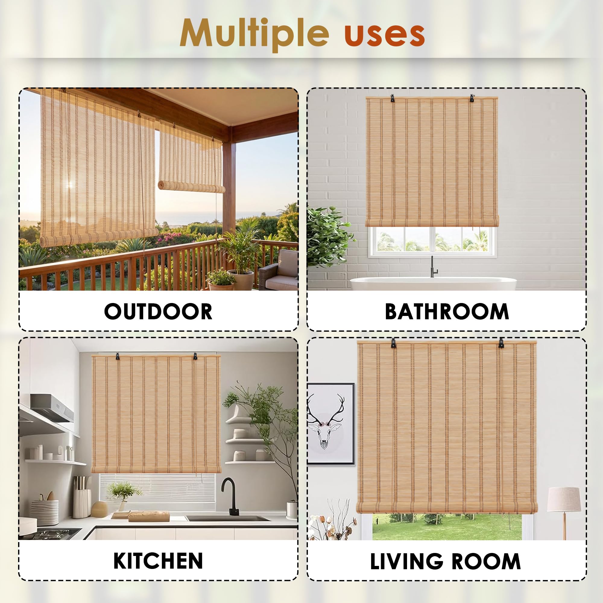 Bamboo Blinds for Balcony - Story@Home -9