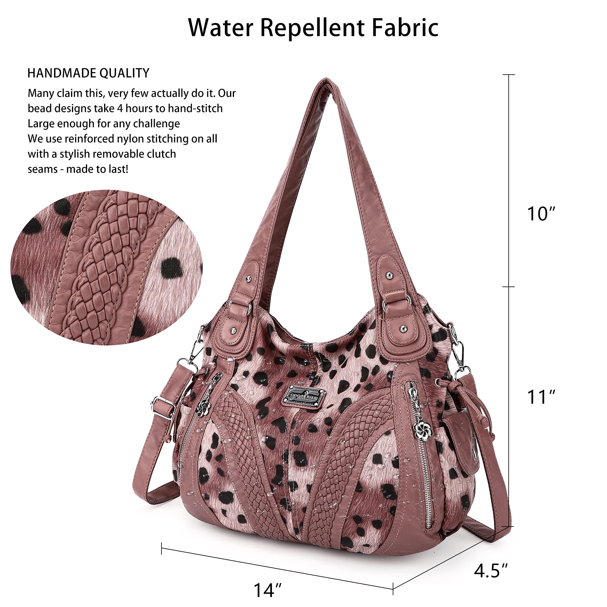 Purses and Handbags Women Fashion Tote Bag Shoulder Bags Top Handle Satchel Purses Washed Synthetic Leather Handbag