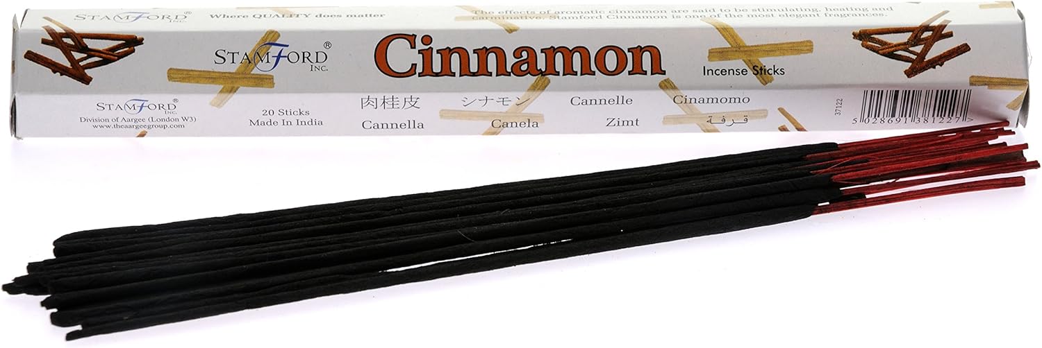 Stamford Premium Hex 37122 Incense Sticks Cinnamon Spiritual Insensé