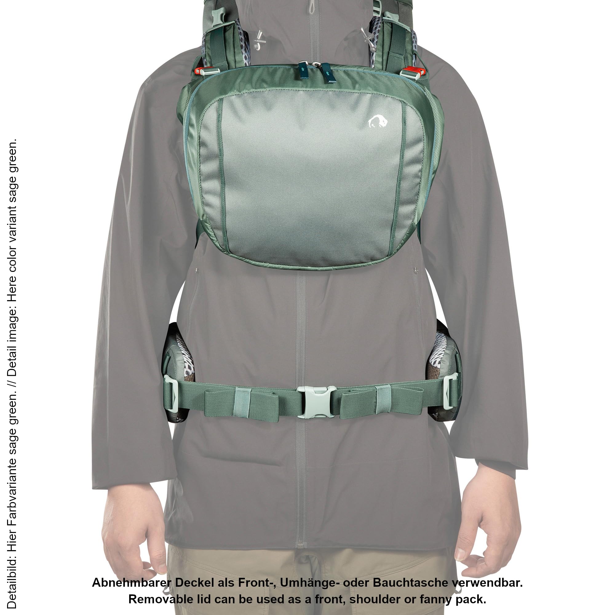 Tatonka Yukon 50+10 - Trekkingrucksack mit Frontzugriff, verstellbarem Rückensystem, extra Bodenfach, Regenhülle und 60 Liter Volumen