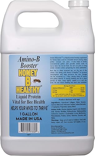Amino-B Booster - Jarra de 1 galón, proteína líquida vital para la salud de las abejas
