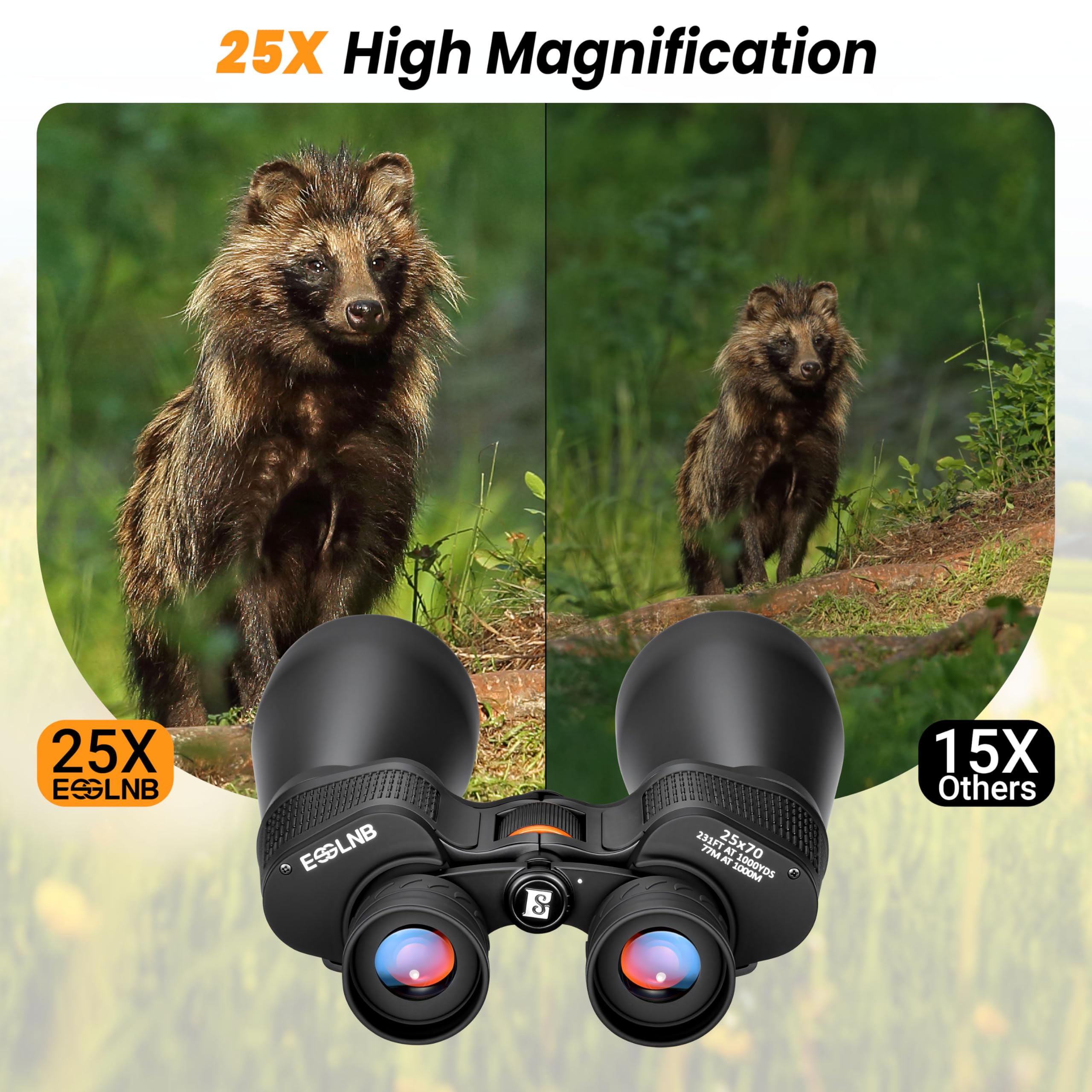 Amazon | ESSLNB 25x70 天文学双眼鏡 大人用 アウトドア 防水双眼鏡
