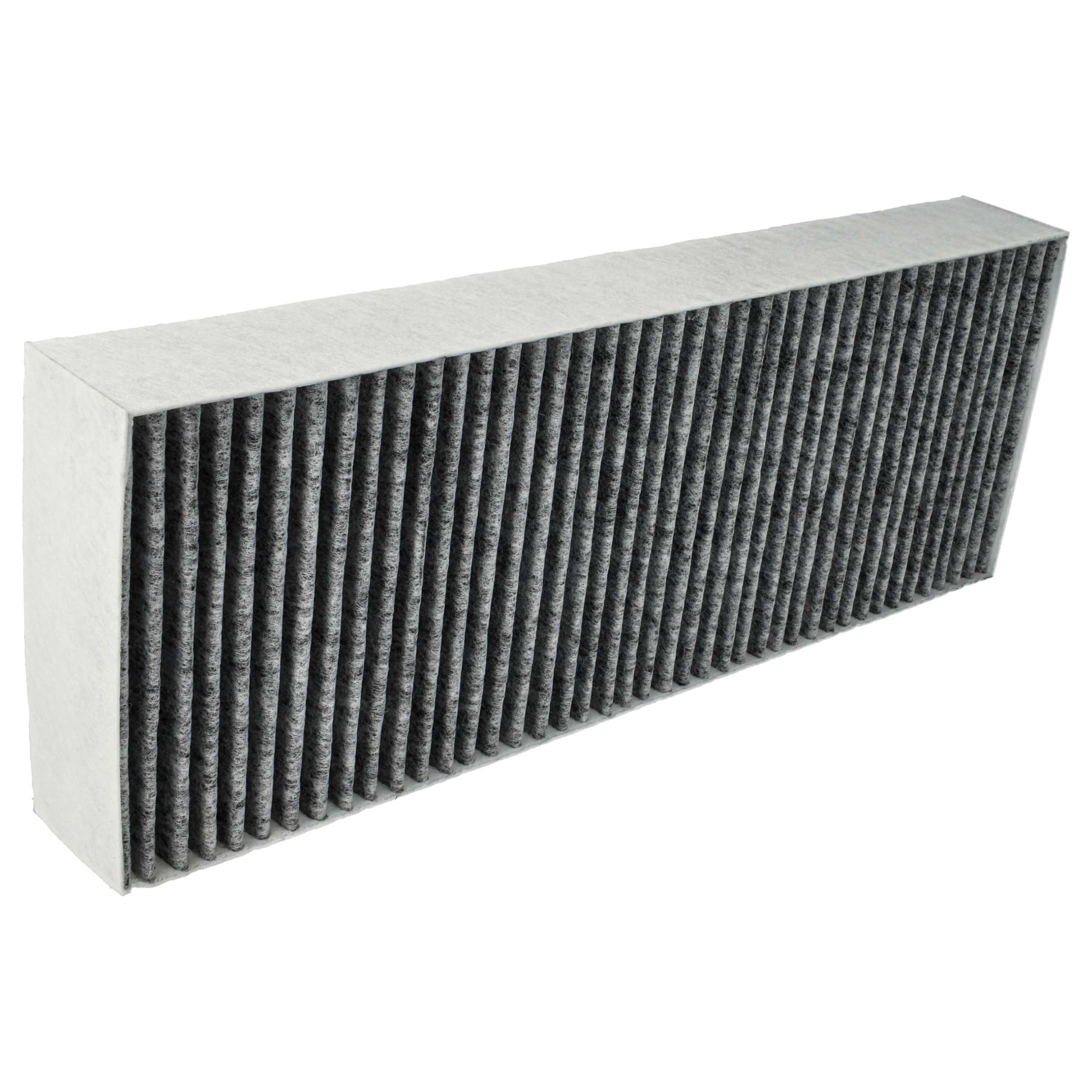 vhbw 6 x filtr z węglem aktywnym zastępuje Bora BAKFS-002, BAKF-001, BAKFS do okapów kuchennych - 34 x 12,2 x 4,25 cm