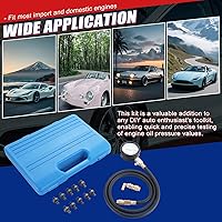 Vista 6 de NYXOVA Kit de comprobador de presión de aceite, herramienta profesional de medidor de presión de aceite para prueba de diagnóstico del motor