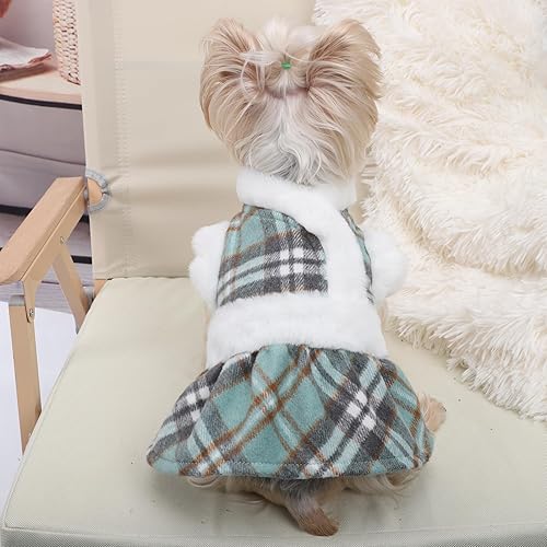 Miniatura 7 de Suéteres para perros pequeños, vestido de perro, suéter de invierno para cachorros, abrigo de perro para clima frío, forro polar cálido para