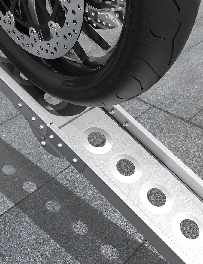 Rampas para Moto de Aluminio de 6 pies, plegable y ligera miniatura 7