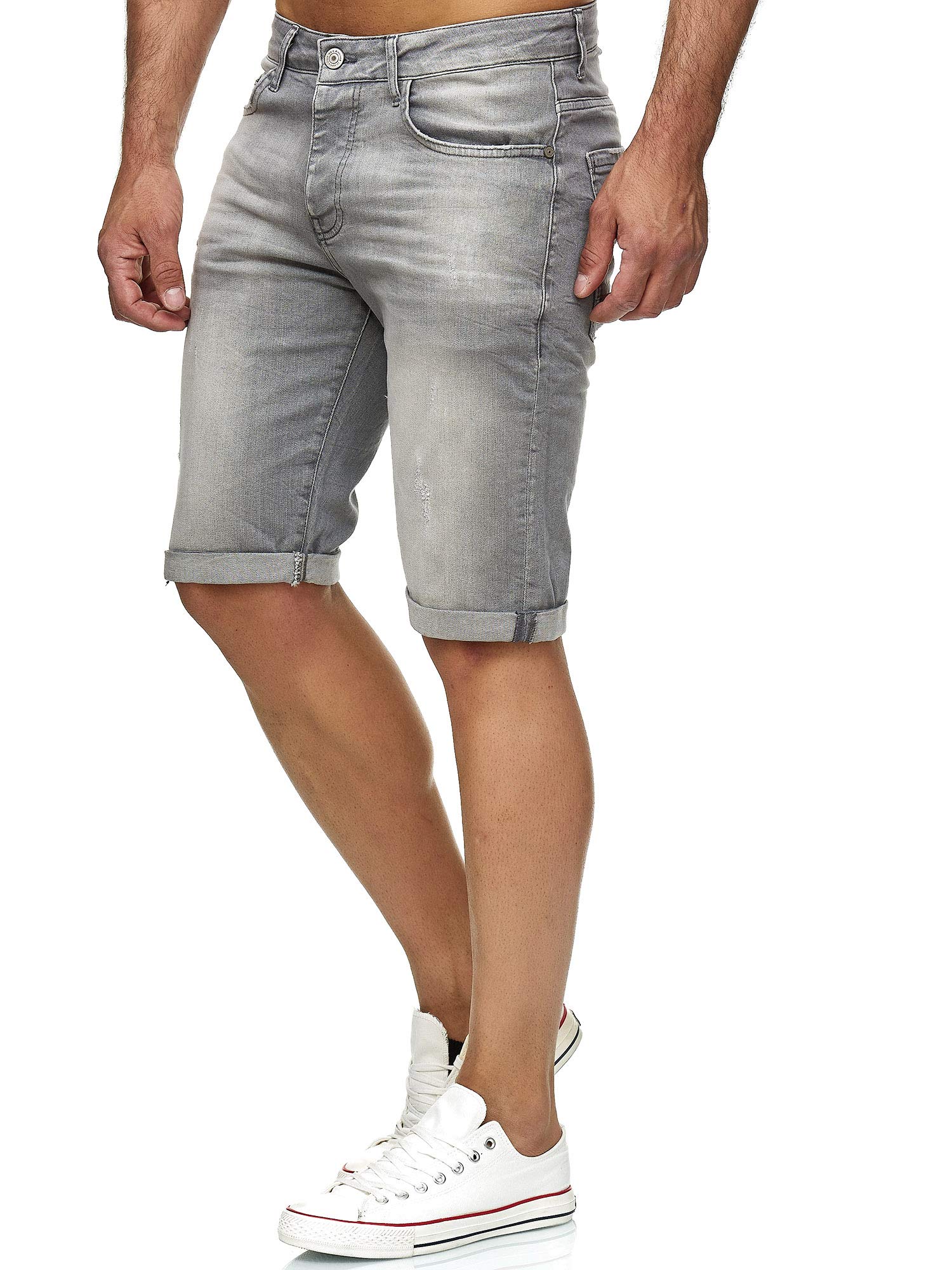 RED BRIDGE Shorts Vaqueros con Aspecto Desgastado Denim