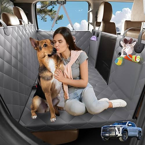 Miniatura 11 de Funda de asiento trasero para perro, asiento trasero seguro, funda de asiento para perro para asiento trasero, máxima limpieza, hamaca para perro
