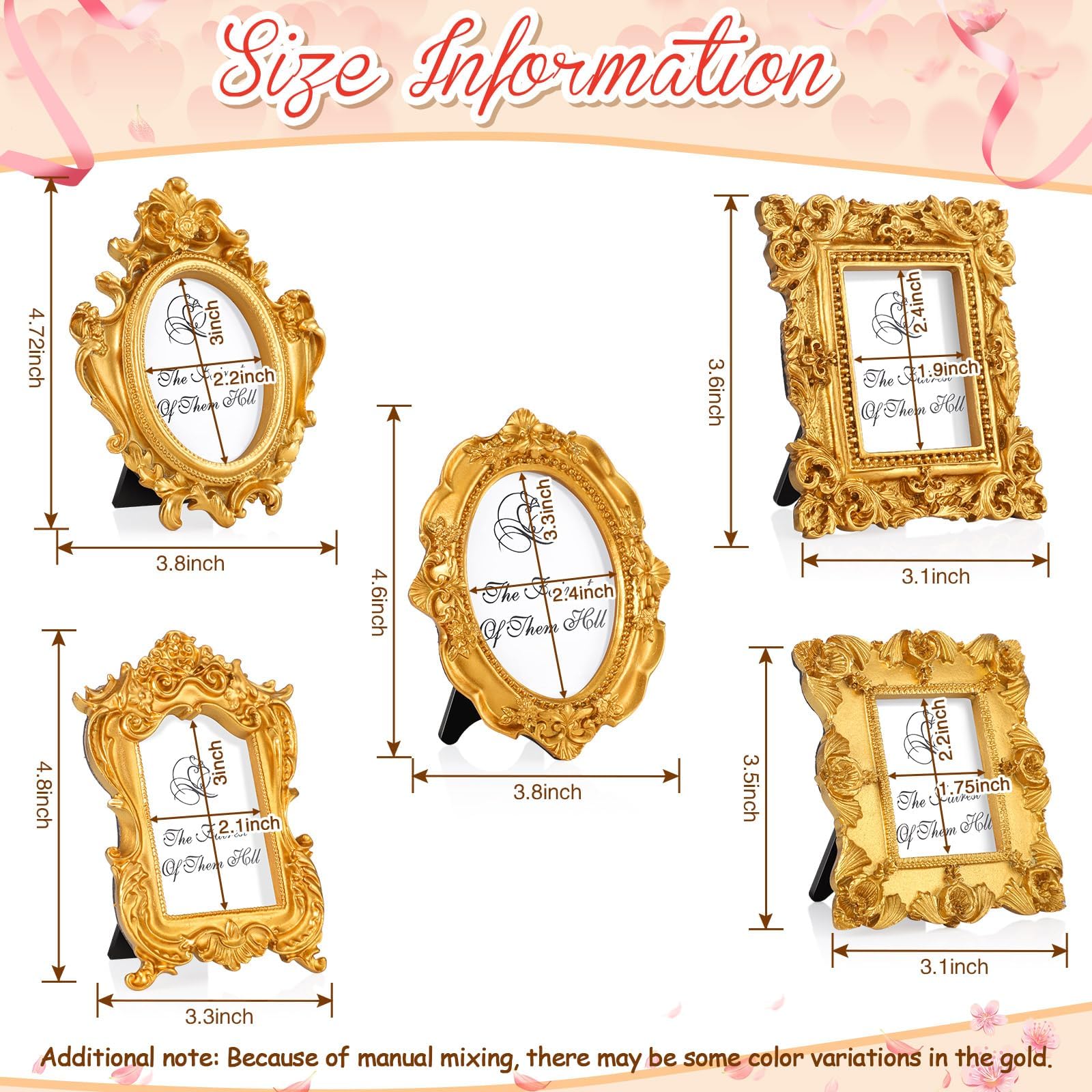 Amazon.com - Maitys 15 Pcs Mini Picture Vintage Frames with Stands
