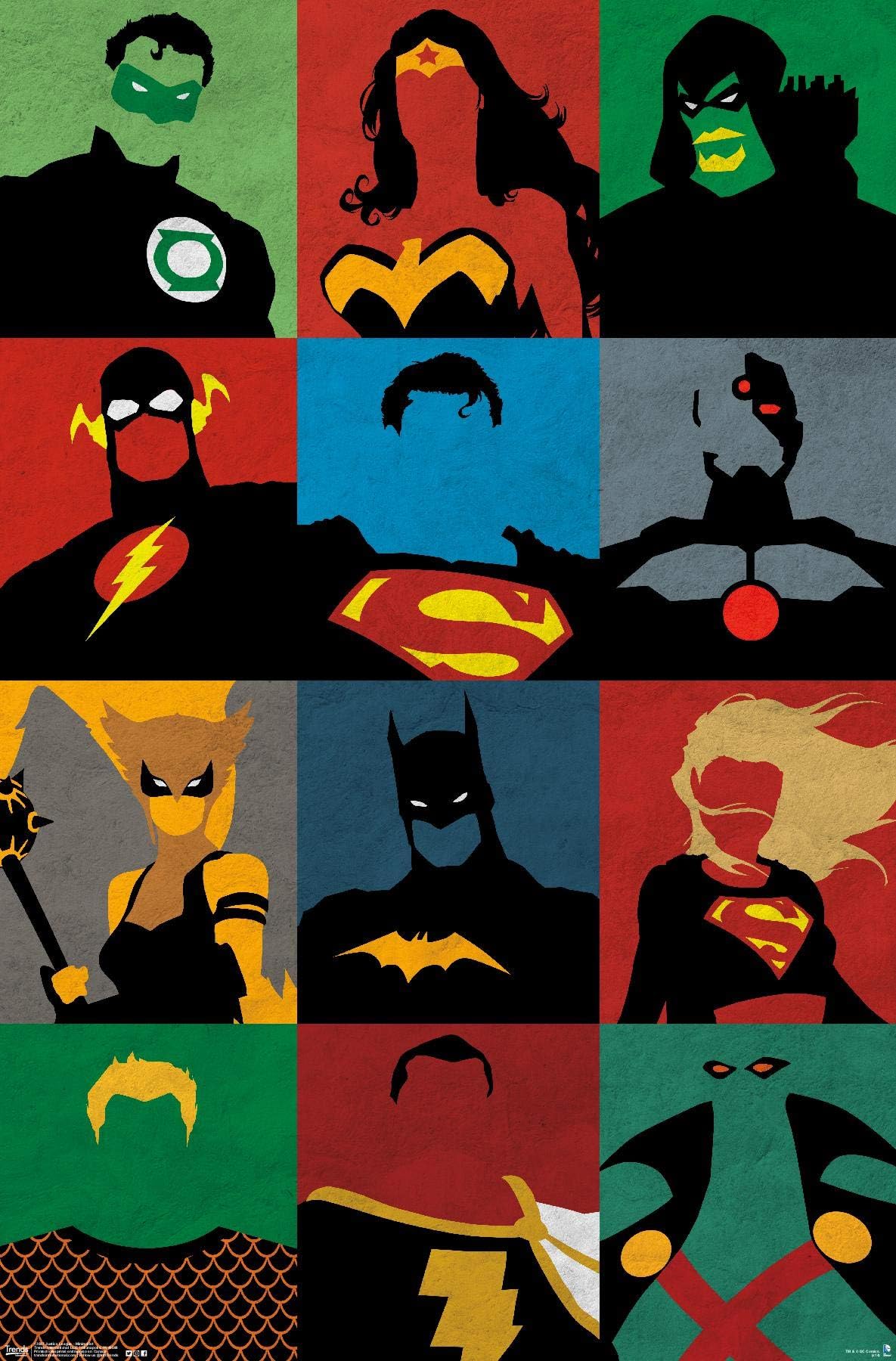 Justice League - Minimalist Poster Print (60.96 x 91.44 cm)