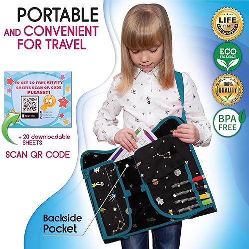 Miniatura 8 de Bandeja de asiento de automóvil para niños pequeños, mesa impermeable para asiento de automóvil, bandeja de viaje para niños, artículos esenciales