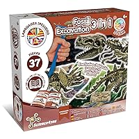 Science4you Dinosauri Fossili 3 in 1 per Bambini 5 6 7 8+ Anni