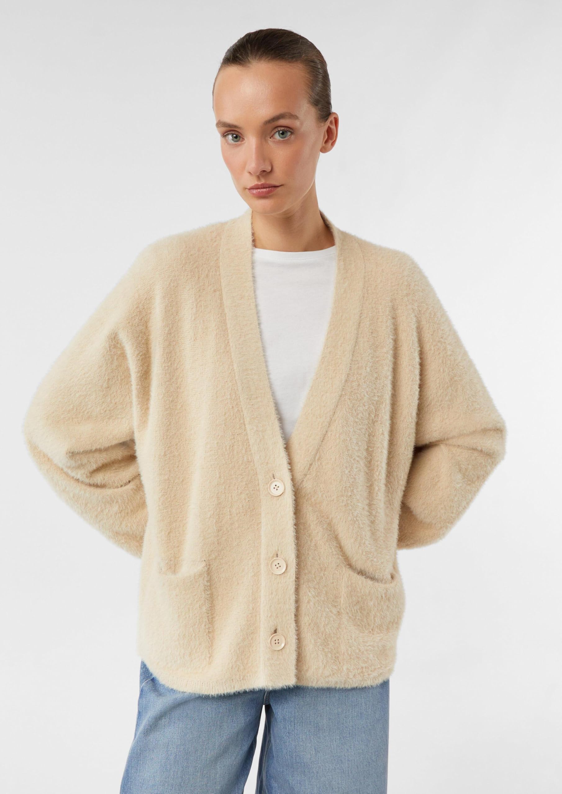 COMMA Kuscheliger Cardigan im Relaxed Fit