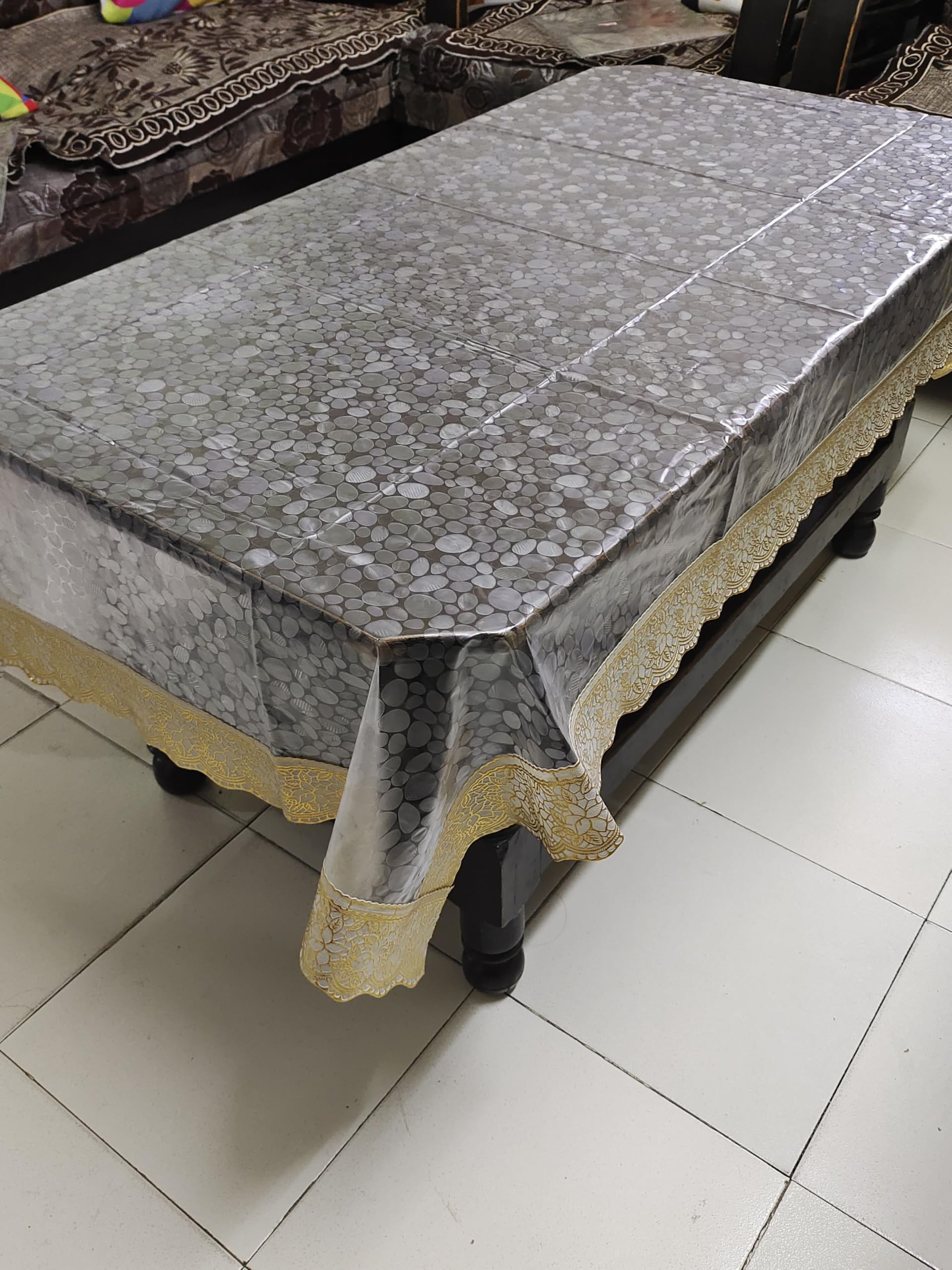 ZITIN PVC 4 Seater Centre Table Cover Diamond -40x60 | PVC 4 Seater Centre Table Cover Diamond -40x60-image-34