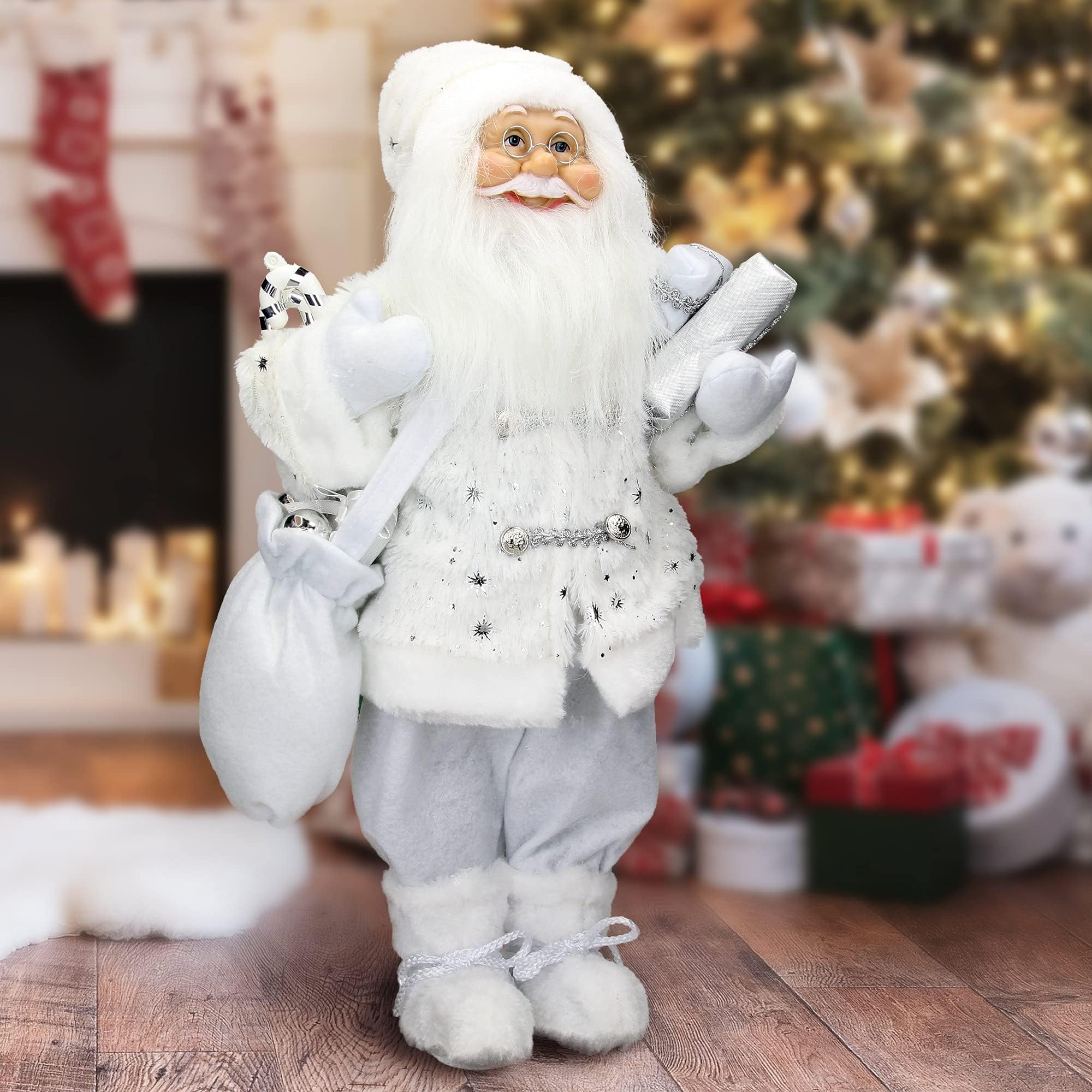 comfour® Figurine du Père Noël Support décoratif décoration de