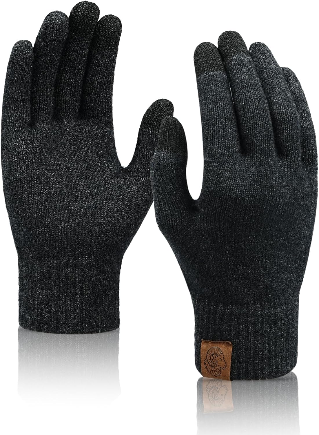 80.8% Superfine Merino Wool Winter Gloves for Men Women Gift