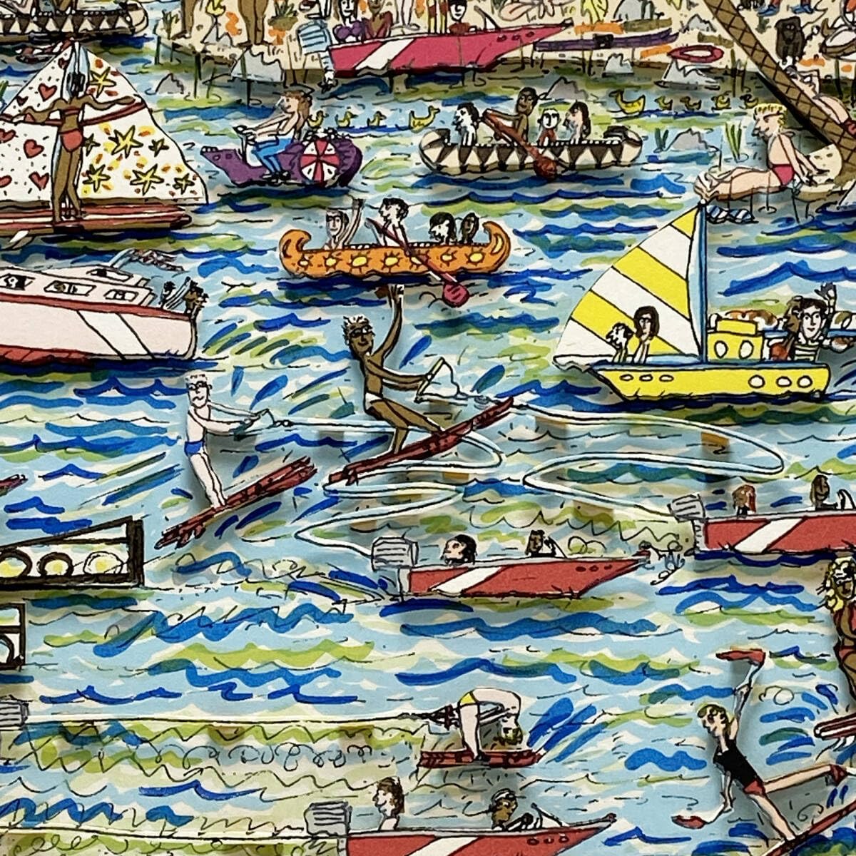 Amazon.co.jp: 真作□ ジェームスリジィJAMES RIZZI □ 「THIS T NO 
