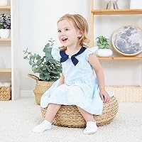 Vista 19 de Calcetines tobilleros antideslizantes para bebés con agarraderas para caminar de 0 meses a 7 años