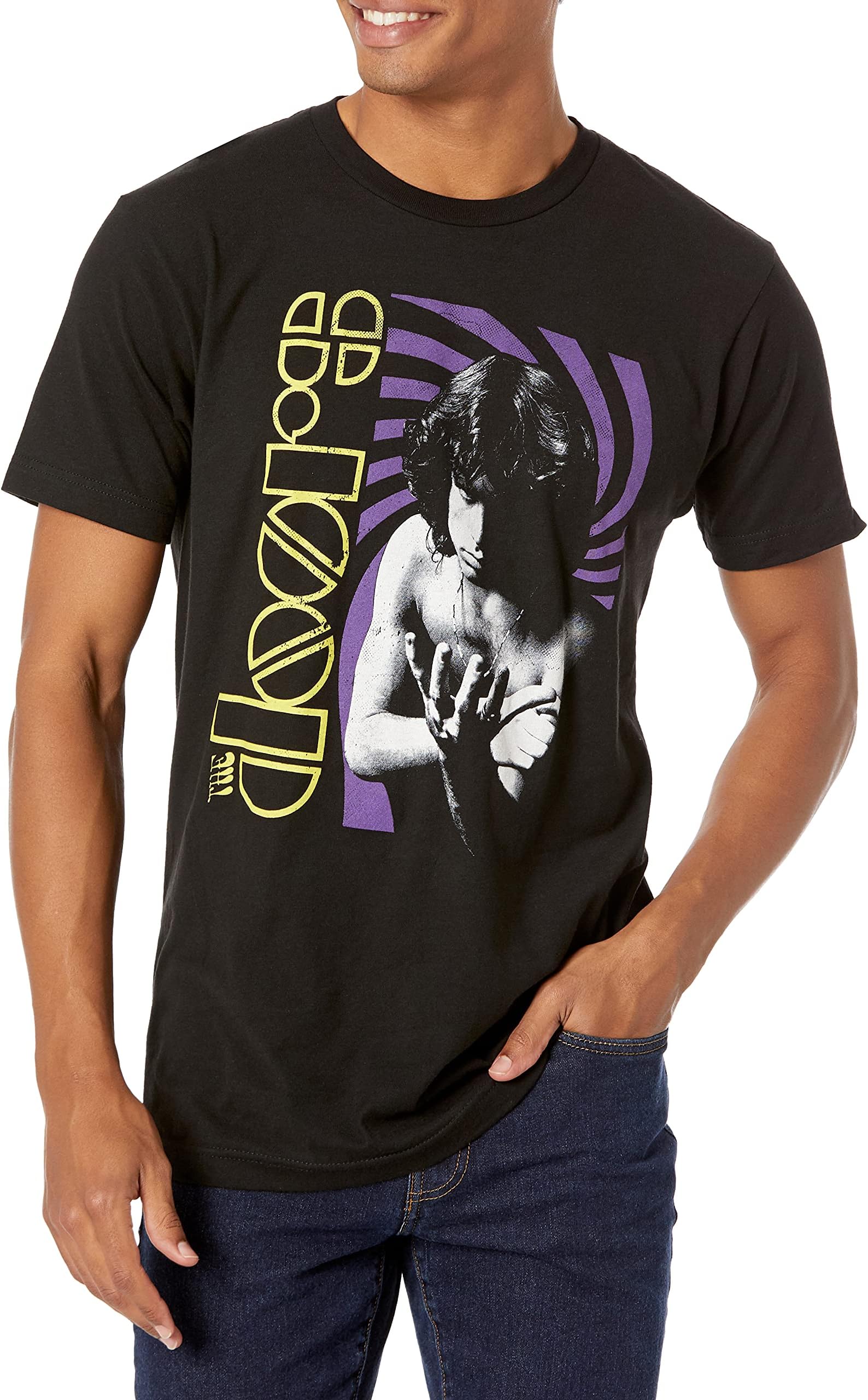 Unisex Adult The Doors Morrison Swirl T-Shirt