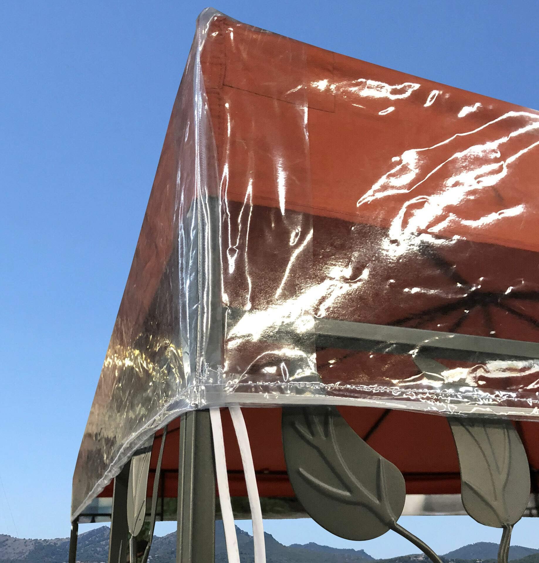 QUICK STAR Gazebo Protective Cover 3 x 4 m Waterproof Transparent