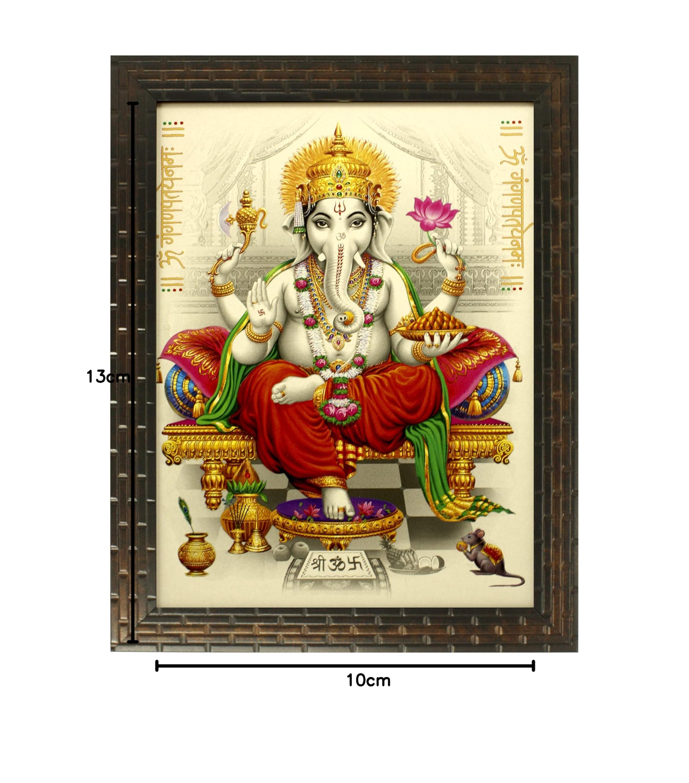 Amazon.co.jp: インディアナラロードガネーシャ 絵画 - 合成木材