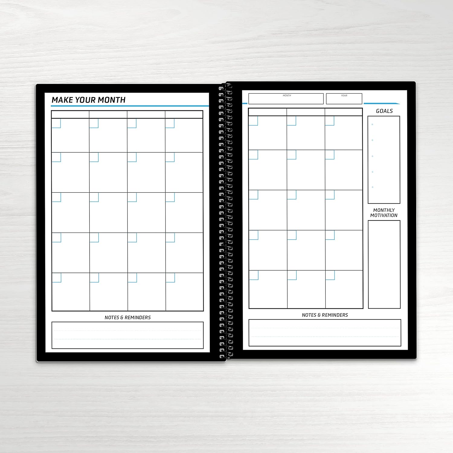 TerraSlate Renegade Reusable Notebook + Planner Pages and 1 Pilot Frixion Erasable Pen Size 6" x 8.75"