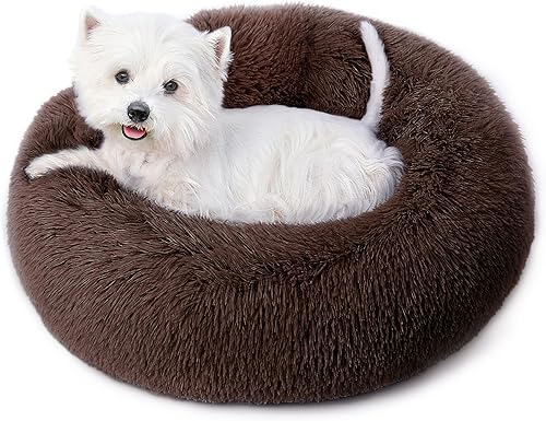 Miniatura 15 de Cama calmante para perros y gatos para gatos de interior, tamaño mediano, lavable, antideslizante, contra la ansiedad, camas tipo dona para perros