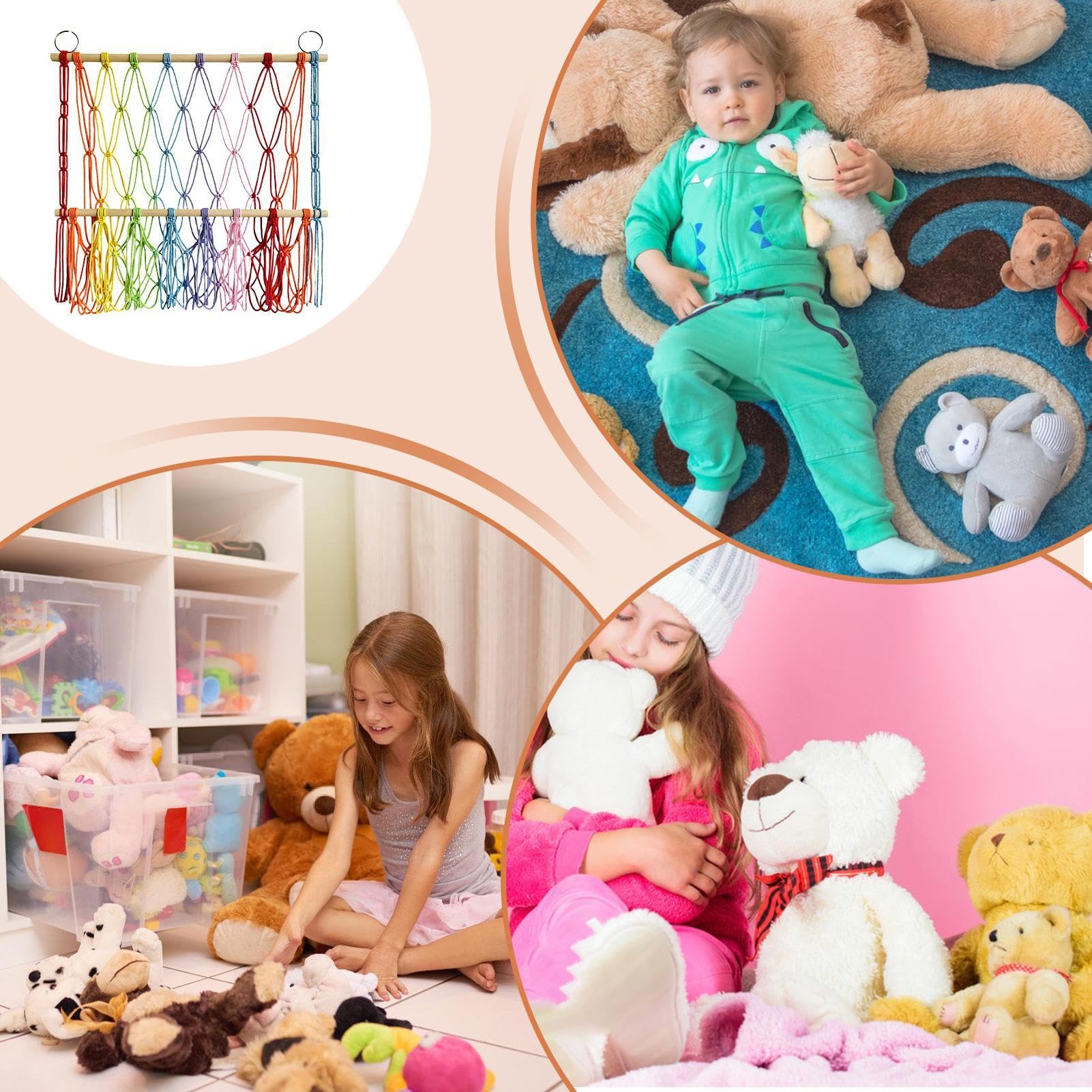 Amaca per Animali ad Angolo in Peluche da Parete Boho Porta Animali per Camera da Letto
