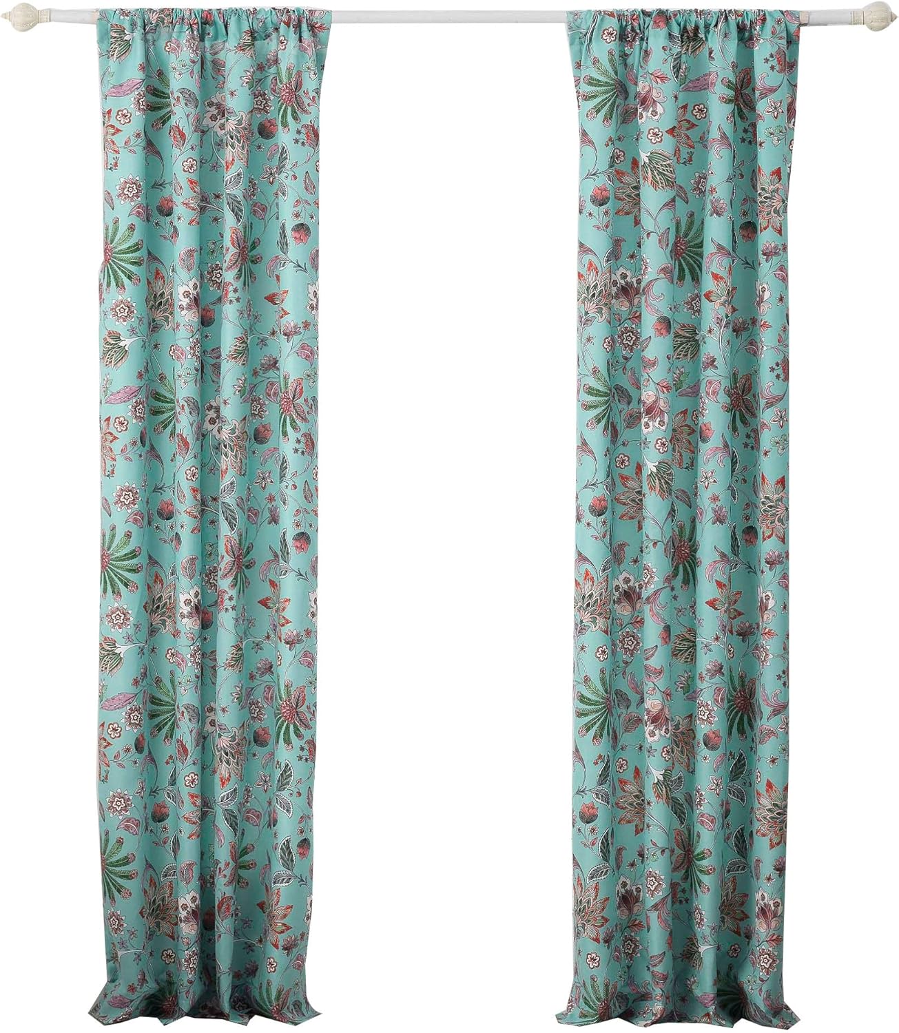 Greenland Home Barefoot Bungalow Audrey Bath Shower Curtain, Turquoise