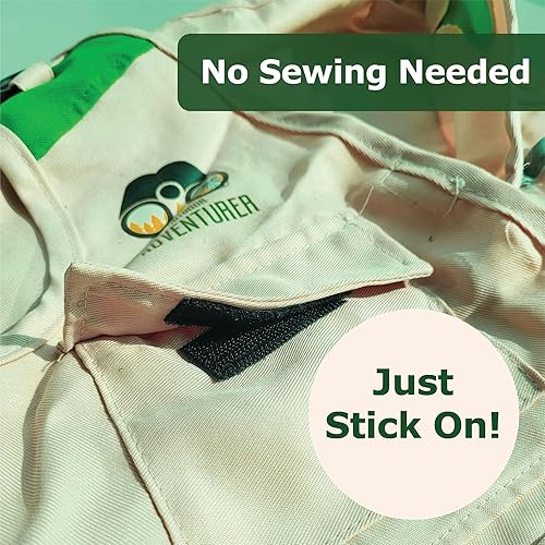 Miniatura 8 de (72 pies x 12 pulgadas) para pegar, parte trasera adhesiva para tela, sujetadores de tela sin coser para ropa, ropa, respaldo para parches, tiras