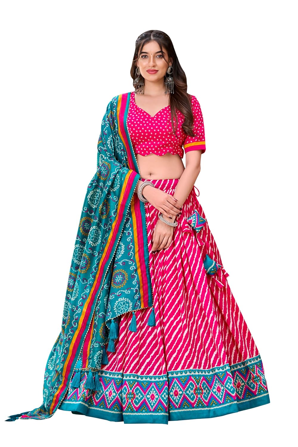 LooknBook Art Women's Leheriya Printed lehenga Choli With Dupatta - Review, Price and Buying Guide