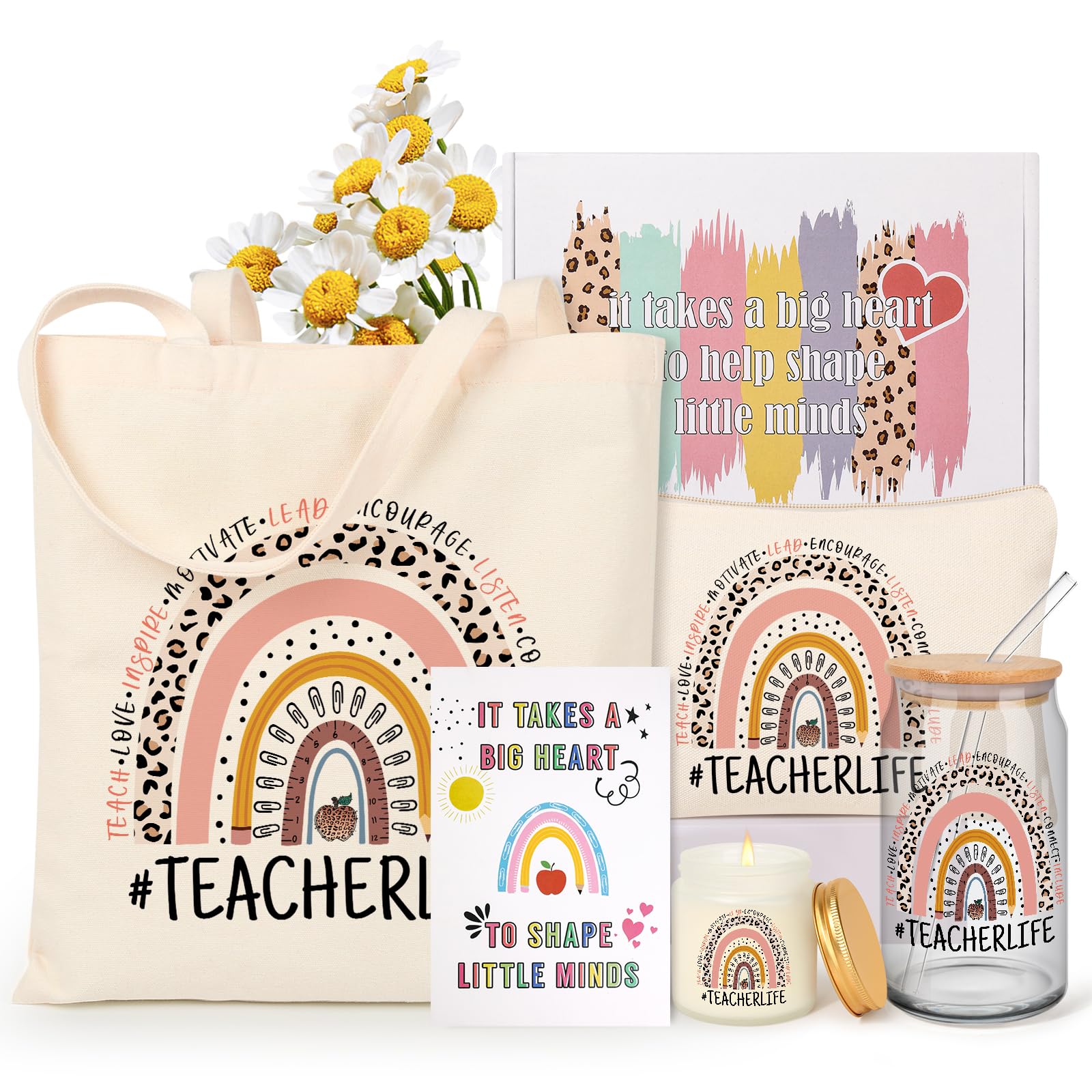 Cadeau pour enseignante pour femme, cadeau de rentrée scolaire, boîte cadeau de fin d'année, paniers de remerciement, cadeaux de Noël pour enseignants