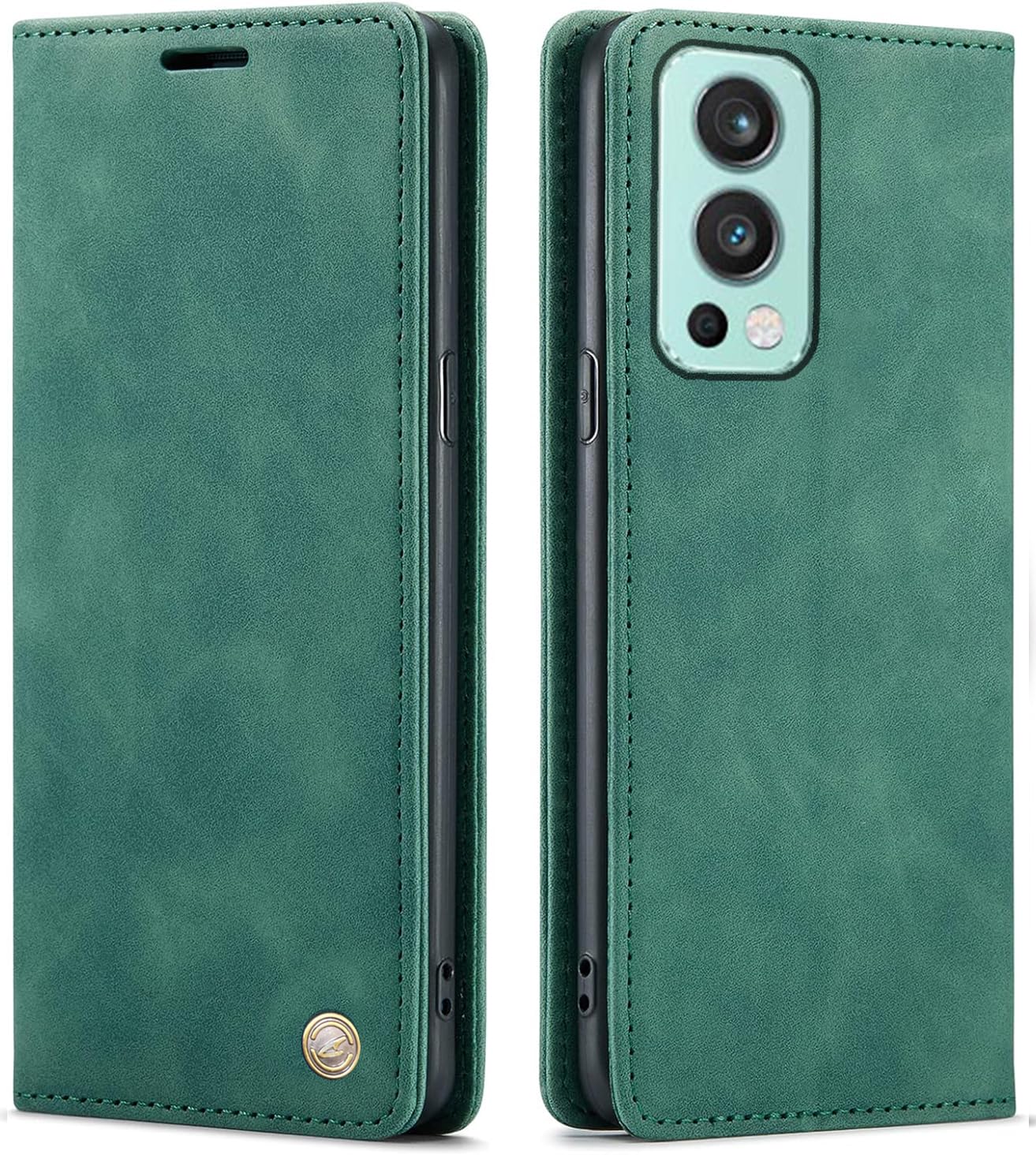 ClickCase for Oneplus Nord 2 5G Sheepskin Series Faux Leather Wallet Flip Case with Video Stand & Magnetic Closure Lightweight Flip Cover for Oneplus Nord 2 5G (Green) (B0D8LF153W) Amazon Price History, Amazon Price Tracker