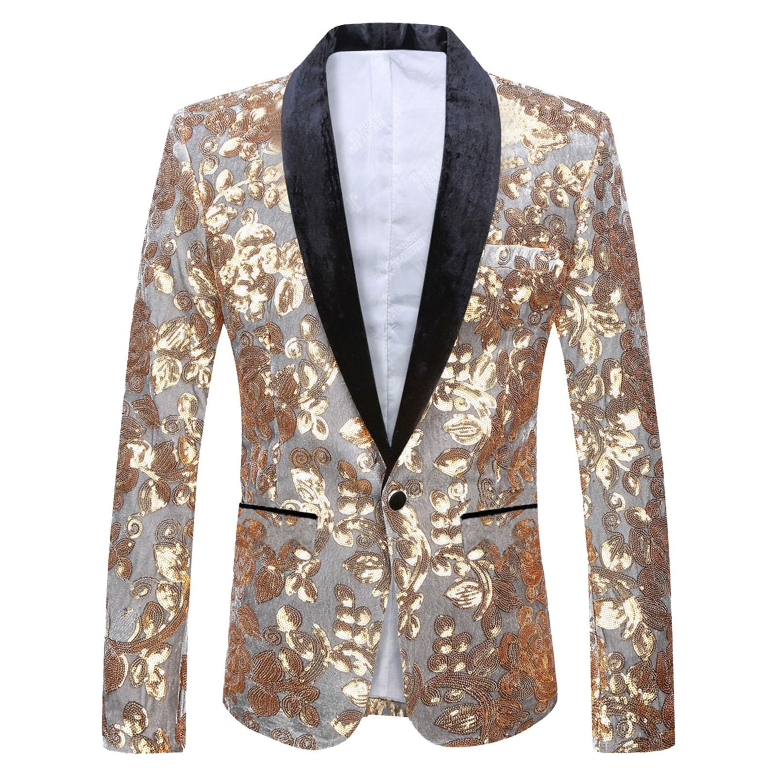 Glitzer Sakko Herren Jacke Pailletten Jacket Blazer Herrenjacke Performance-Kostüm Für Hochzeit Und Party Formelle Kleidung Shirt Anzug